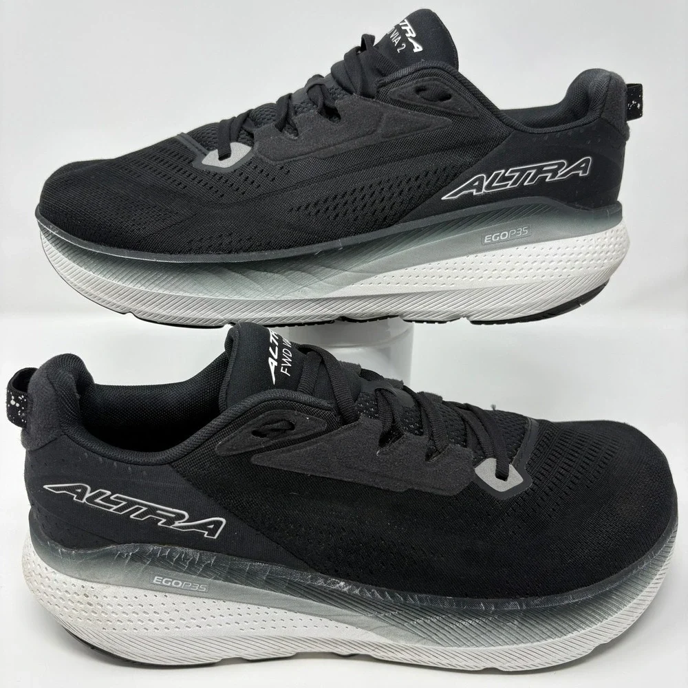 Altra FWD‎ VIA 2 Size 10 Men's Running Shoes Black White AL0A85SR010